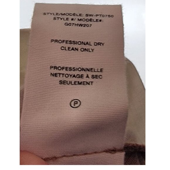 Helmut Lang 100% Wool Wide Leg Trousers, Tan, Womens Size 4 - Picture 6 of 6